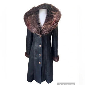 Reisler Shearling Lambskin Penny Lane Coat with Hood